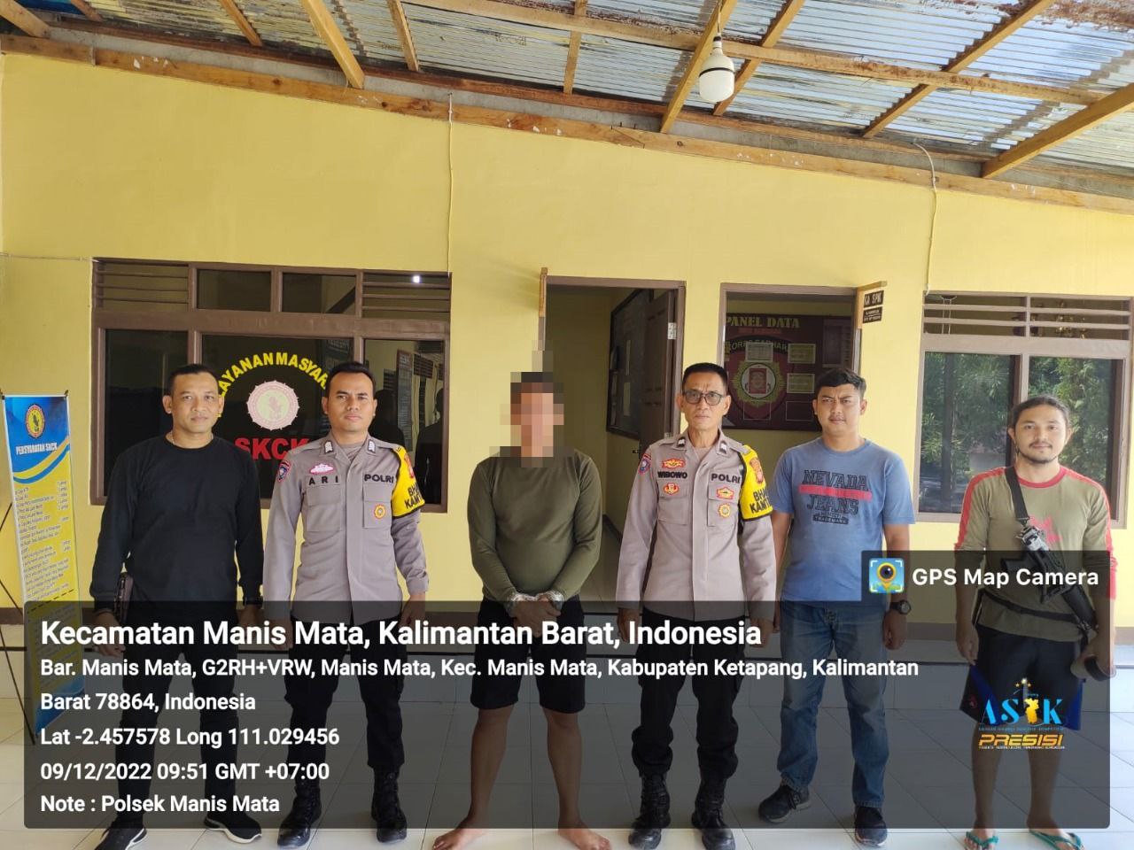 KabarKetapang - Anggota Polsek Manis Mata Polres Ketapang Polda Kalimantan Barat bersama sama Polsek Balai Riam dan Satuan Narkoba Polres Sukamara Polda Kalimantan Tengah, mengamankan seorang oknum warga berinisial HS (37).