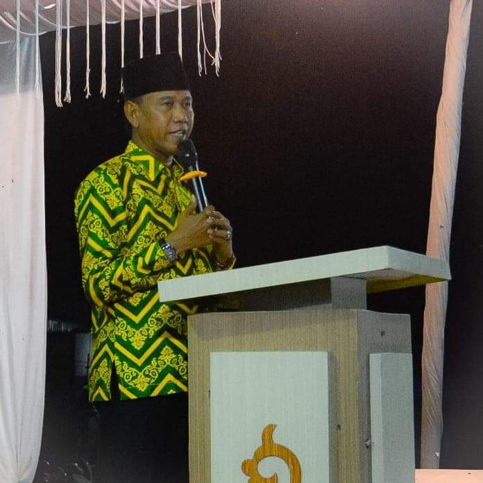 Gambar Wakil Bupati Farhan Saat Memberikan Kata Sambutan di Kec. Tayap. (IS) 