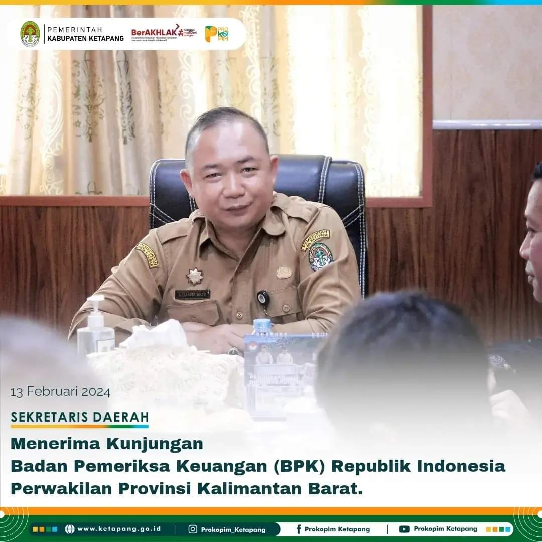 Gambar : Gambar Sekda Ketapang Diruangan Rapat. (IST) 