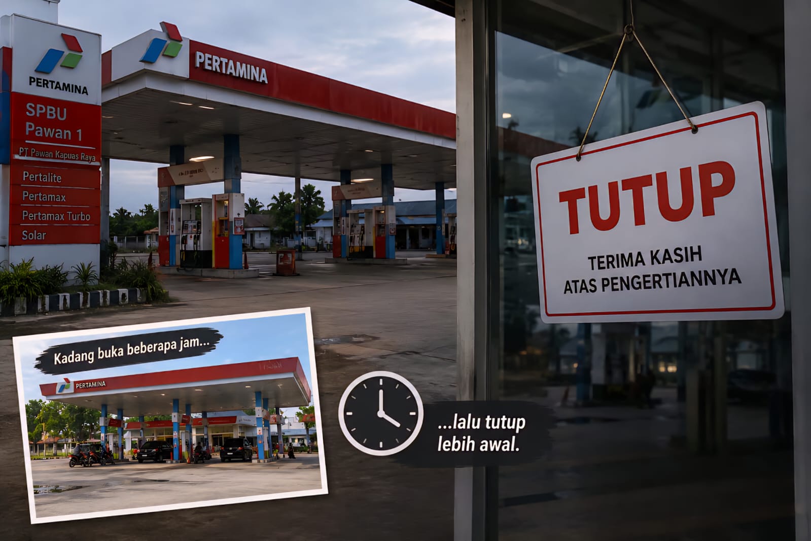 Gambar SPBU Milik PT. Pawan Kapuas Raya. (Istimewa) 